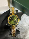 RLX Two-Tone Green DateJust