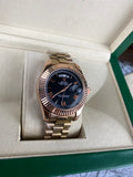 Rolex Day-Date 40 Everose gold with black dial