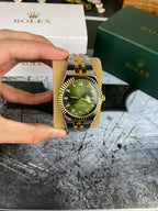 RLX Two-Tone Green DateJust