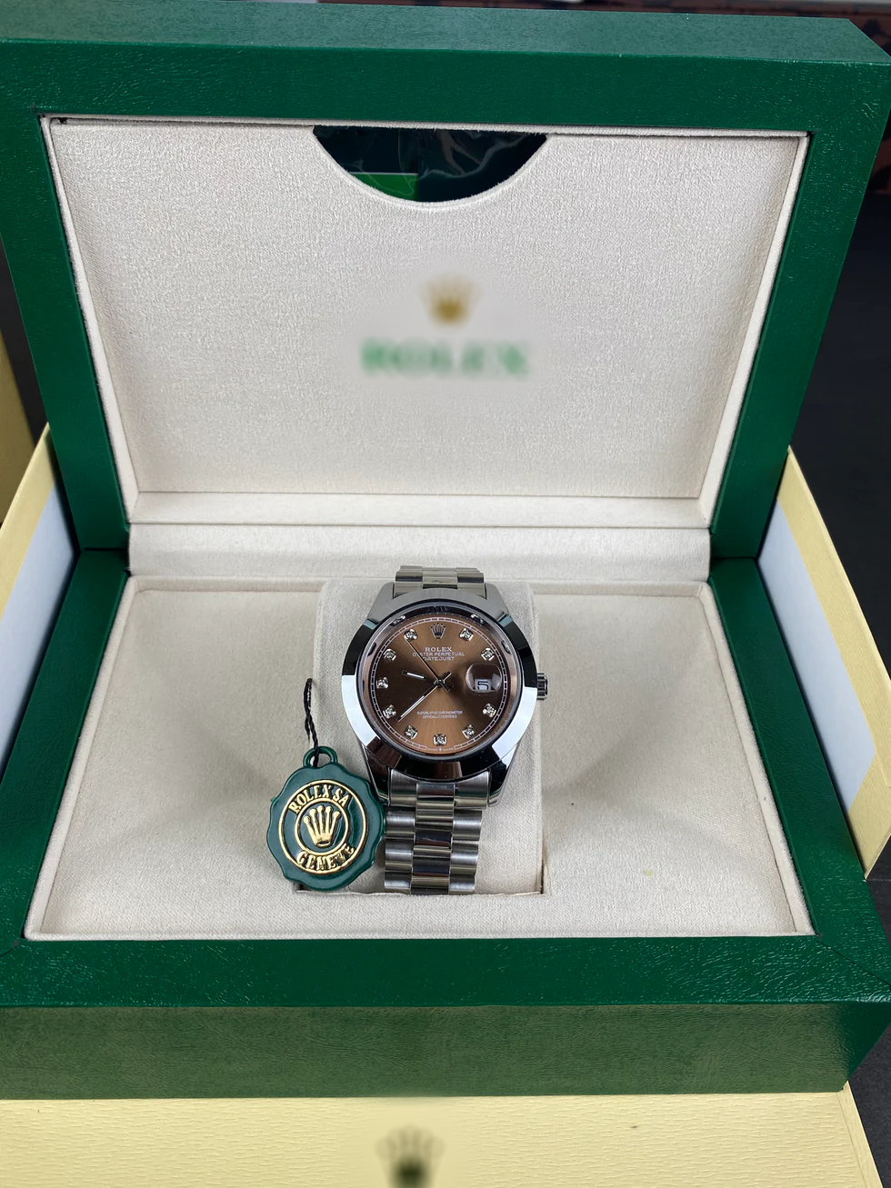 RLX Datejust Chocolate Diamond Dial