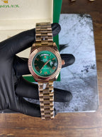 RLX Day-Date Green roman