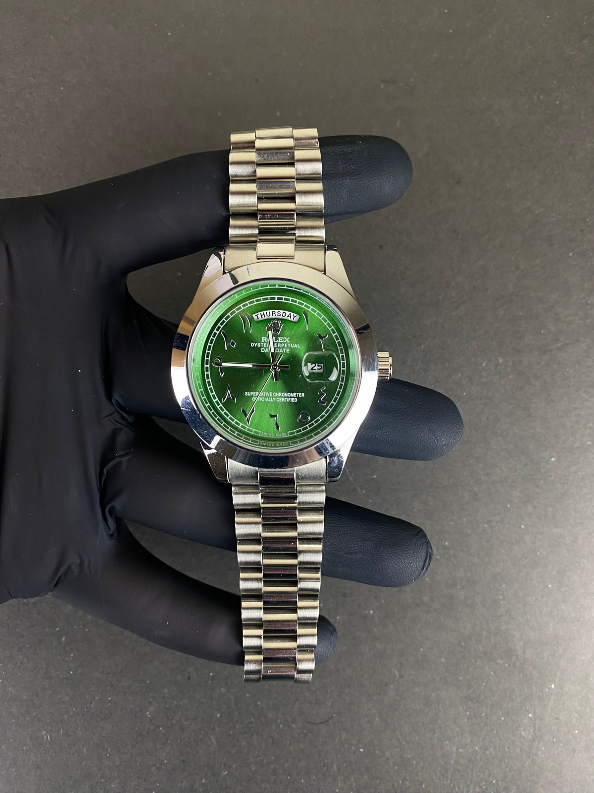 RLX Day-Date Arabic Royal Green