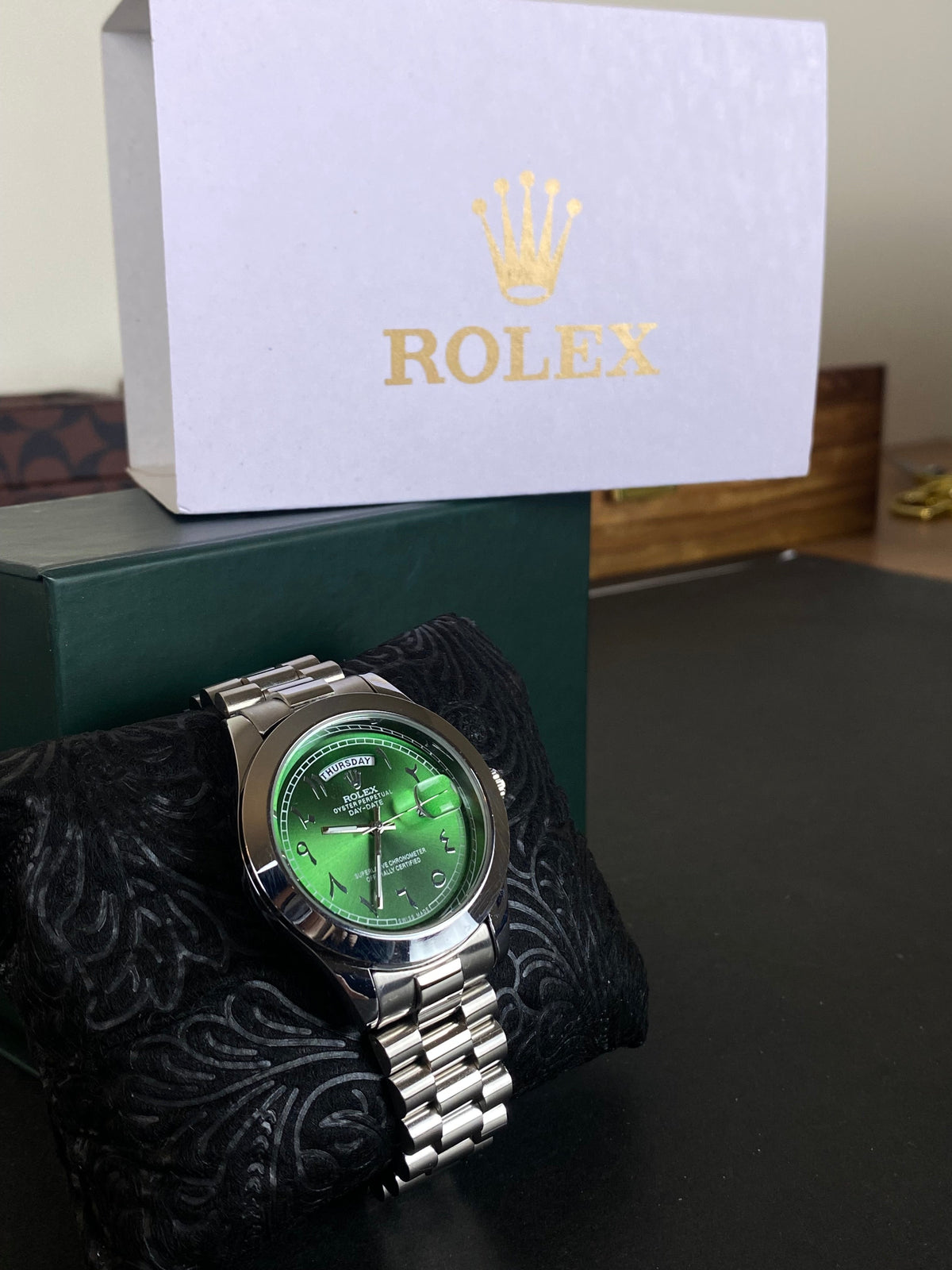 RLX Day-Date Arabic Royal Green