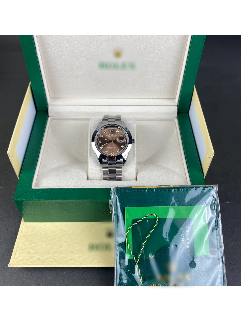 RLX Datejust Chocolate Diamond Dial