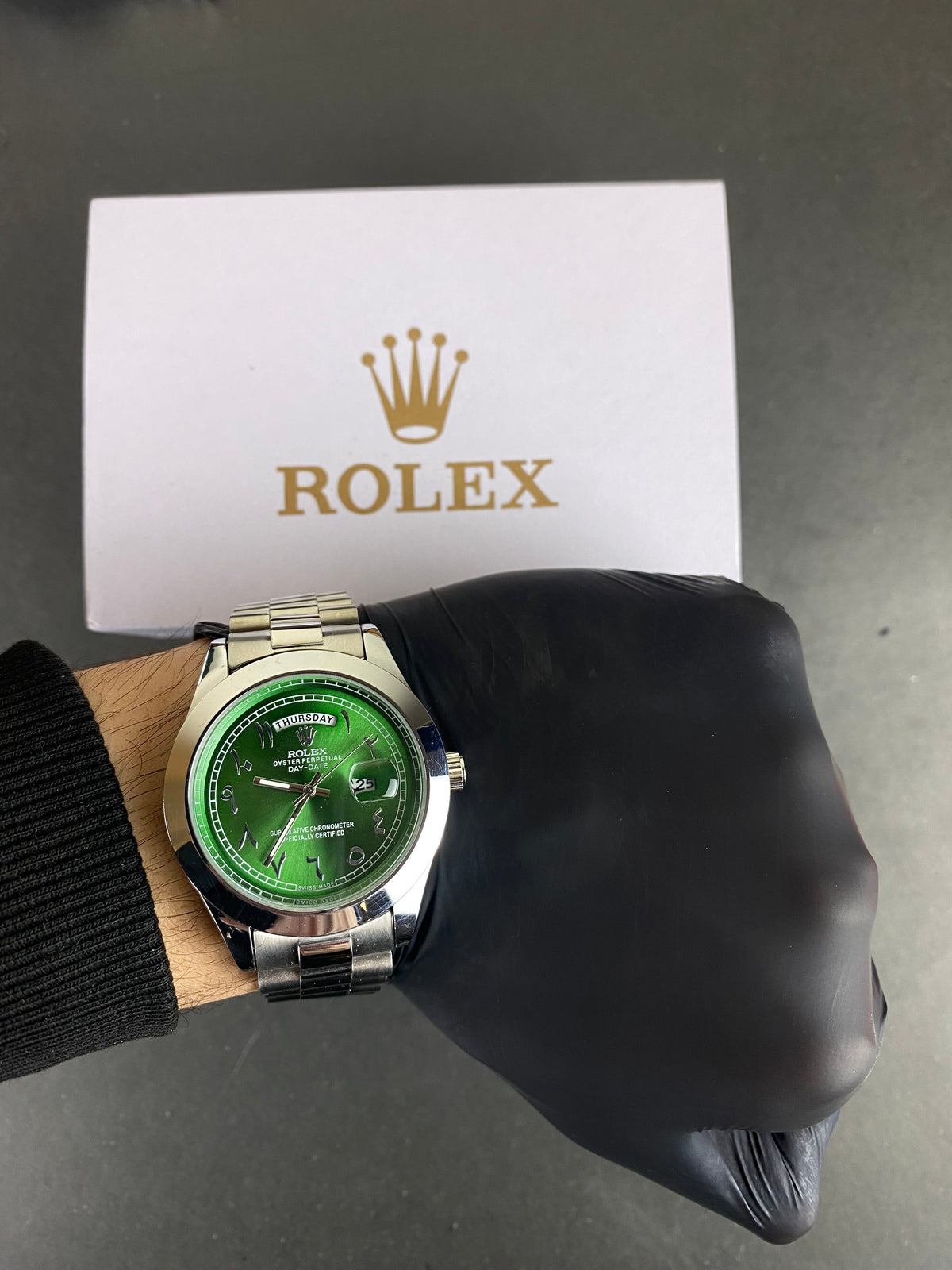 RLX Day-Date Arabic Royal Green