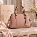 Elegant Blush Leather Handbag