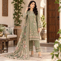 Sage Green Floral 3-Piece Suit