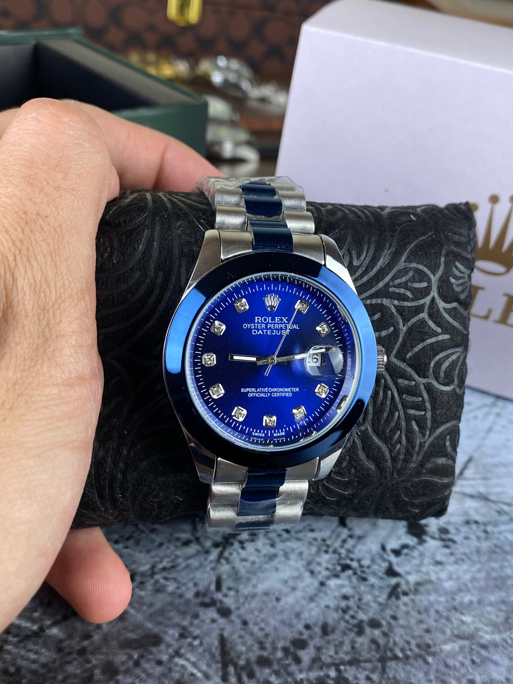 RLX Datejust Royal Blue Diamond Edition