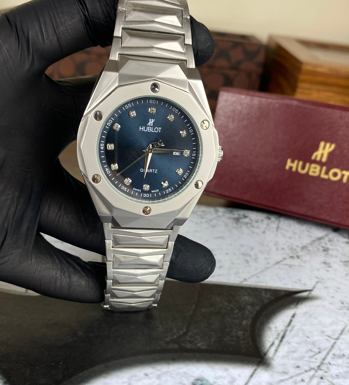 Hublot Classic Fusion Sapphire Blue Diamond Edition – Precision Quartz Luxury