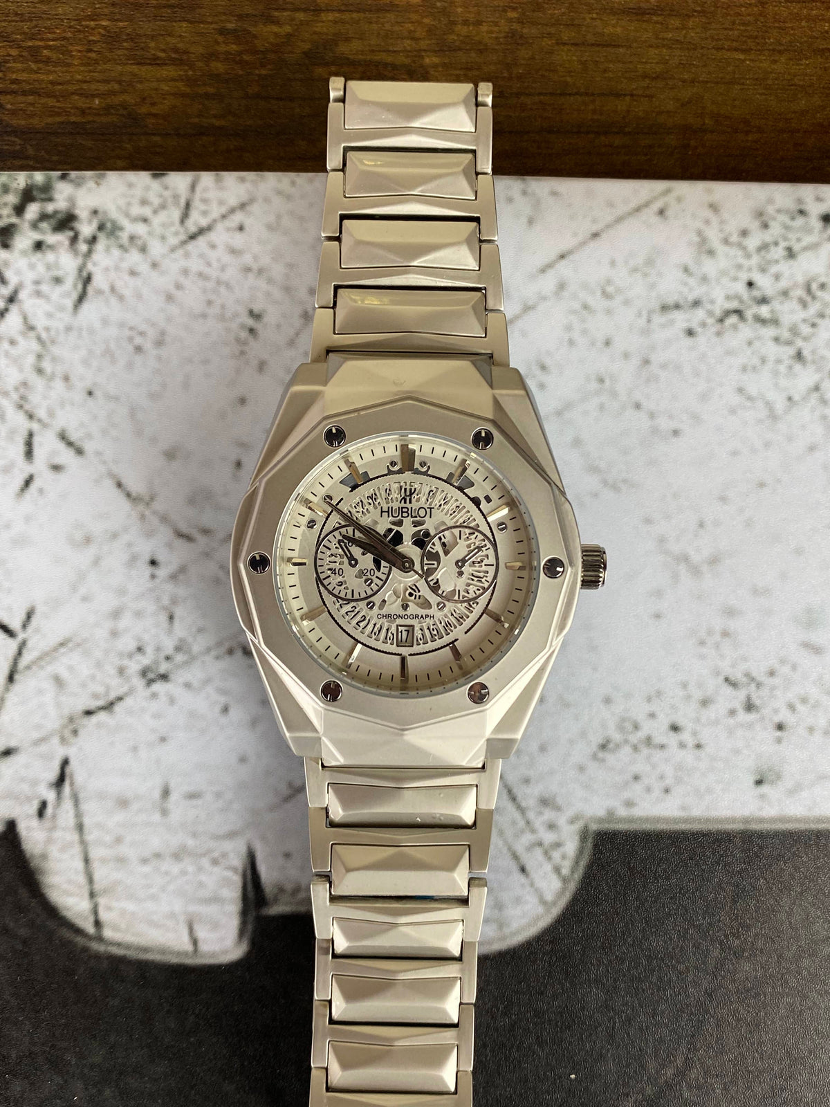 HUBLOT Ivory Phantom Ceramic Chronograph – Elite Fusion Edition