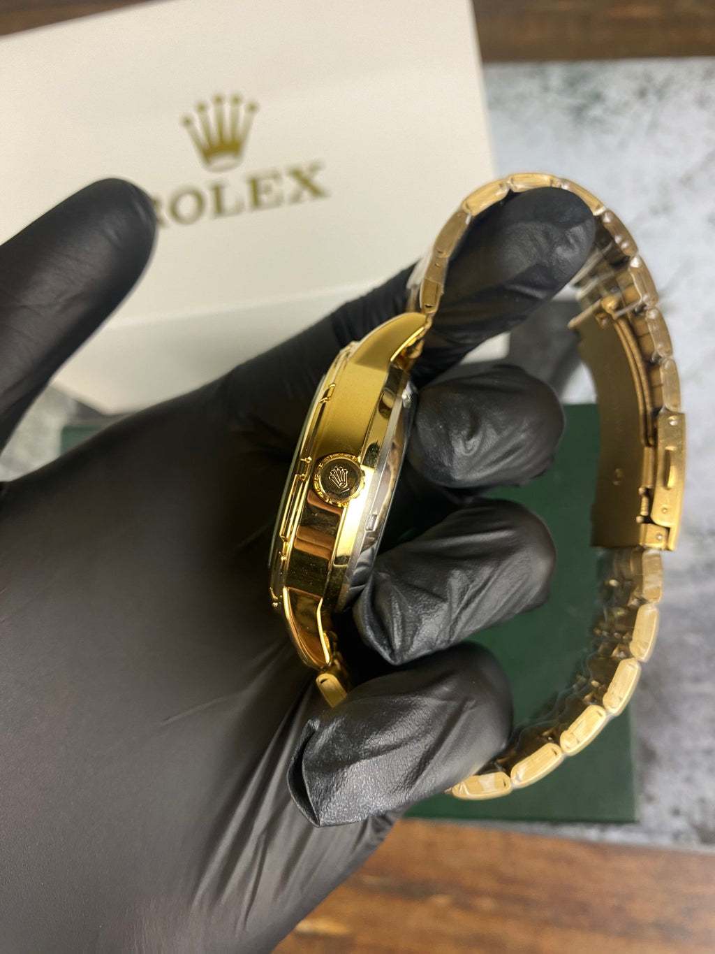 ⌚ RLX Automatic Skeleton Gold Edition – Luxury Open Heart Automatic Watch