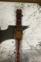 ⌚ CARTIER TANK HERITAGE – BROWN DIAL ROSE GOLD EDITION