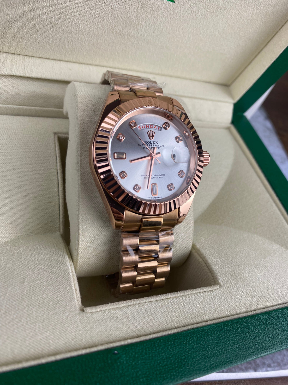 RLX DAY-DATE 40MM – ROSE GOLD PRESIDENT EDITION