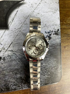 Luxury Silver Ice Dial Chronograph Inspired Men's Watch