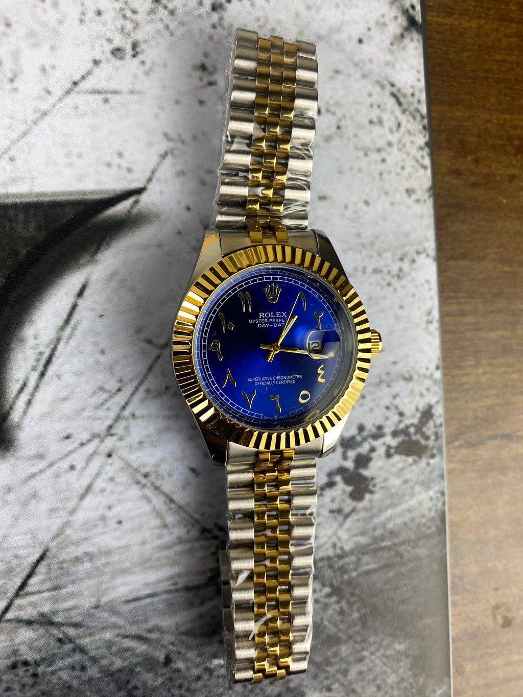 Rolex Oyster Perpetual Day-Date – Blue Arabic Dial Luxury Watch