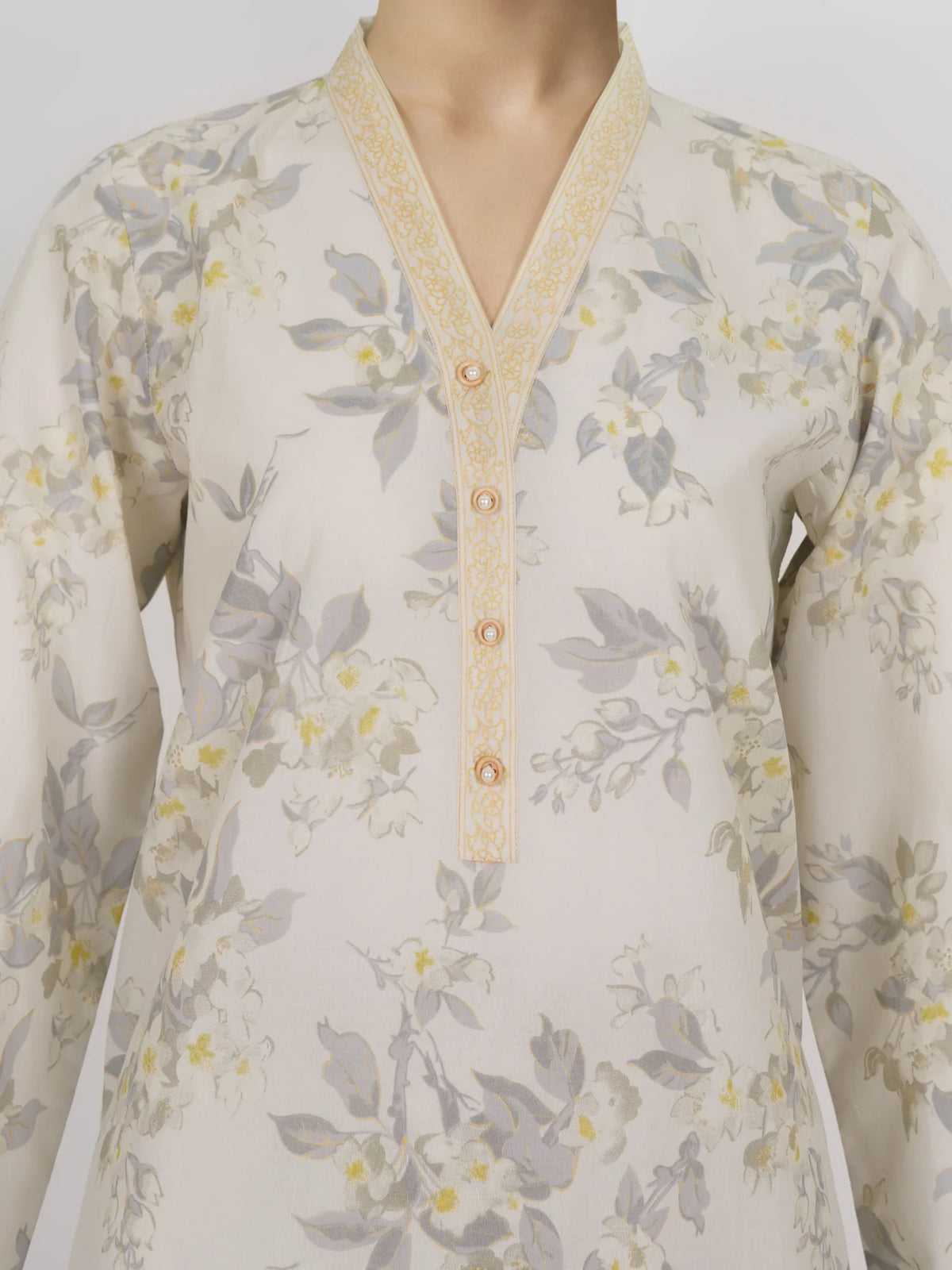 3 Piece Lawn Paste Suit (Unstitched)