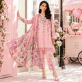 Elegant Pink 3-Piece Floral Suit