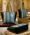 Black & Blue Gradient Tote Bag